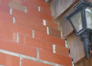a repaired chimney in Macclenny that had shown serious foundation damage and was repaired with a helical pier system.