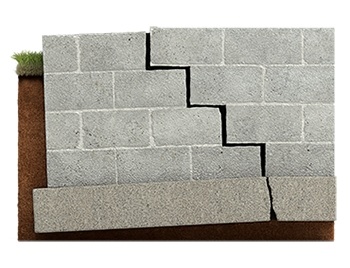 Stair Step Cracks